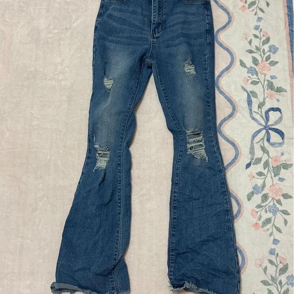 Shein Women's Blue and Navy Jeans